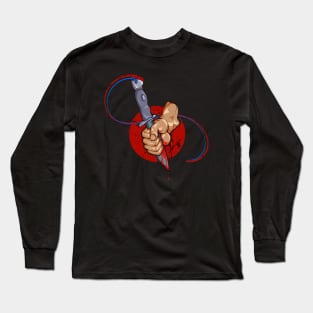 Knife and hand Long Sleeve T-Shirt